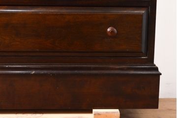 中古　美品　松本民芸家具　落ち着いた色合いが和モダンな雰囲気を醸し出すビューローブックケース(本箱、キャビネット、ワークデスク、ライティングビューロー)(R-054622)