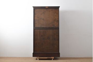 中古　美品　松本民芸家具　落ち着いた色合いが和モダンな雰囲気を醸し出すビューローブックケース(本箱、キャビネット、ワークデスク、ライティングビューロー)(R-054622)