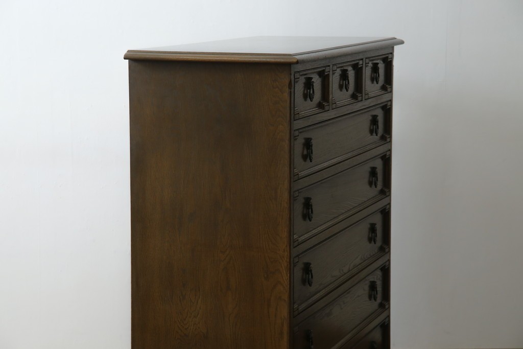 中古　美品　神戸洋家具　永田良介商店　高貴な雰囲気を漂わせる6段チェスト　(R-054628)
