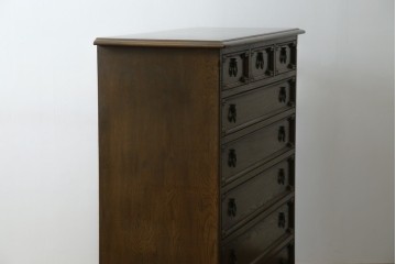 中古　美品　神戸洋家具　永田良介商店　高貴な雰囲気を漂わせる6段チェスト　(R-054628)