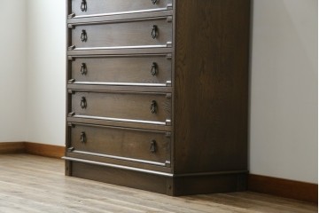 中古　美品　神戸洋家具　永田良介商店　高貴な雰囲気を漂わせる6段チェスト　(R-054628)