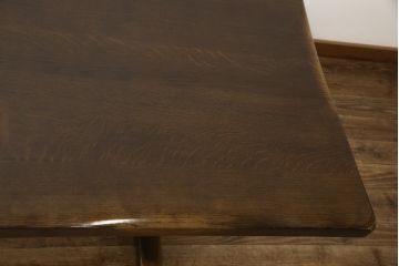 中古　美品　柏木工(KASHIWA)　WILDERNESS(ウィルダネス)　ナラ材　KT14H　ダイニングテーブル(定価約26万円)(食卓)(R-054635)