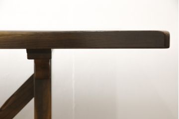 中古　美品　柏木工(KASHIWA)　WILDERNESS(ウィルダネス)　ナラ材　KT14H　ダイニングテーブル(定価約26万円)(食卓)(R-054635)