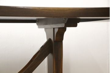 中古　美品　柏木工(KASHIWA)　WILDERNESS(ウィルダネス)　ナラ材　KT14H　ダイニングテーブル(定価約26万円)(食卓)(R-054635)