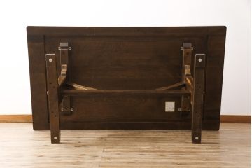 中古　美品　柏木工(KASHIWA)　WILDERNESS(ウィルダネス)　ナラ材　KT14H　ダイニングテーブル(定価約26万円)(食卓)(R-054635)