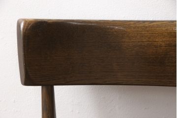 中古　柏木工(KASHIWA)　WILDERNESS(ウィルダネス)　ナラ材　木の温かみある風合いが魅力的なダイニングチェア2脚セット(板座チェア、椅子)(R-054636)
