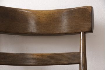 中古　柏木工(KASHIWA)　WILDERNESS(ウィルダネス)　ナラ材　木の温かみある風合いが魅力的なダイニングチェア2脚セット(板座チェア、椅子)(R-054636)