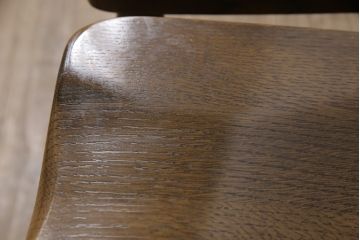 中古　柏木工(KASHIWA)　WILDERNESS(ウィルダネス)　ナラ材　木の温かみある風合いが魅力的なダイニングチェア2脚セット(板座チェア、椅子)(R-054636)