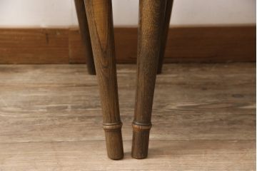 中古　柏木工(KASHIWA)　WILDERNESS(ウィルダネス)　ナラ材　木の温かみある風合いが魅力的なダイニングチェア2脚セット(板座チェア、椅子)(R-054636)