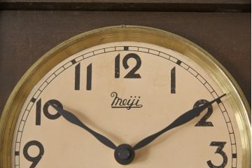 和製アンティーク　レトロなデザインが魅力的な掛け時計(柱時計、古時計)(R-054677)