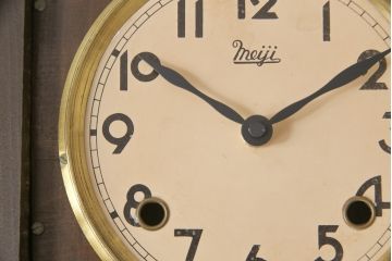 和製アンティーク　レトロなデザインが魅力的な掛け時計(柱時計、古時計)(R-054677)