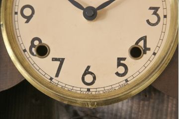 和製アンティーク　レトロなデザインが魅力的な掛け時計(柱時計、古時計)(R-054677)