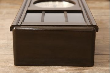 和製アンティーク　レトロなデザインが魅力的な掛け時計(柱時計、古時計)(R-054677)