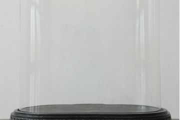フランスアンティーク　中に入れるもので違った雰囲気を楽しめる!オーバル型ガラスドーム(グローブドマリエ、グローブ・ド・マリエ)(R-054681)