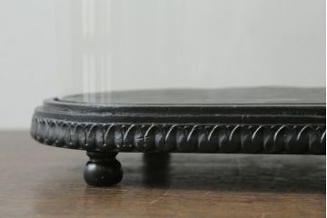 フランスアンティーク　中に入れるもので違った雰囲気を楽しめる!オーバル型ガラスドーム(グローブドマリエ、グローブ・ド・マリエ)(R-054681)