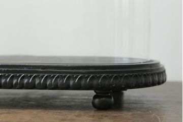 フランスアンティーク　中に入れるもので違った雰囲気を楽しめる!オーバル型ガラスドーム(グローブドマリエ、グローブ・ド・マリエ)(R-054681)