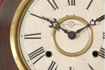 和製アンティーク　TRADE(S)MARK　精工舎(SEIKOSHA、セイコー)　歴史を刻んだ風合いが趣溢れるだるま時計(柱時計、古時計)(R-054684)