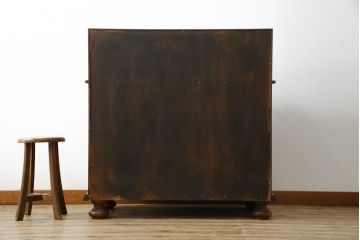 中古　バロッサバレンティ(VARO,S.A. VALENTI)　曲線的なフォルムが優雅で美しいライティングビューロー(定価約65万円)(簿記机、在宅ワーク、在宅用引き出し、ワークデスク、チェスト)(R-054689)
