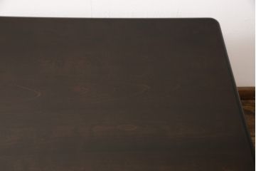 中古　美品　北海道民芸家具　細見の脚など繊細なデザインが美しいダイニングテーブル(2人掛け用ダイニングテーブル)(R-054699)