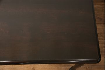 中古　美品　北海道民芸家具　細見の脚など繊細なデザインが美しいダイニングテーブル(2人掛け用ダイニングテーブル)(R-054699)