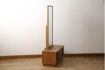中古　美品　屋久杉　漆塗り　品のある佇まいが美しい鏡台(ミラー、姿見、ドレッサー)(R-054701)