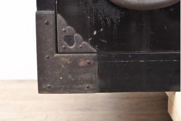 和製アンティーク　明治期　取り入れやすいサイズに生まれ変わる庄内箪笥ローボード(テレビボード、テレビ台、ローチェスト、引き出し)(R-054737)