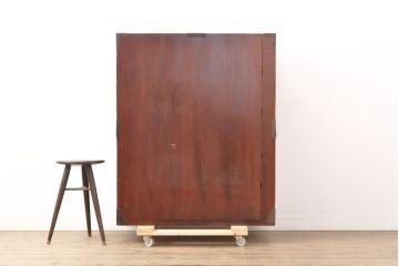 和製アンティーク　明治期　取り入れやすいサイズに生まれ変わる庄内箪笥ローボード(テレビボード、テレビ台、ローチェスト、引き出し)(R-054737)
