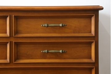 中古　超美品　横浜ダニエル(daniel)　温かみある風合いが魅力的なチェスト(引き出し、洋服タンス)(R-054743)