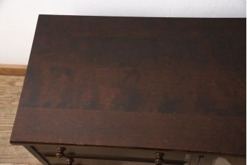 中古　北海道民芸家具　落ち着きのあるシックな色合いが素敵なテレビ台(ローボード、リビングボード、サイドボード)(R-054753)