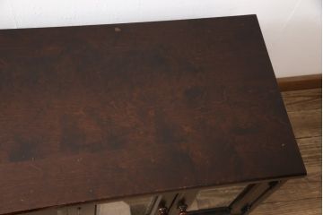中古　北海道民芸家具　落ち着きのあるシックな色合いが素敵なテレビ台(ローボード、リビングボード、サイドボード)(R-054753)