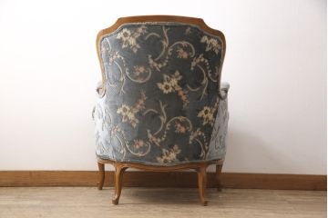 中古　DREXEL HERITAGE(ドレクセルヘリテイジ)　 Upholstery(アップホルスタリー)　エレガントな佇まいのラウンジチェア(定価約59万円)(一人掛けソファ、1P、アームソファ)(R-054755)