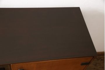 ヴィンテージ家具　ジャパンビンテージ　山品木工　サイドキャビネット(サイドボード、収納棚、本箱、ブックケース)(R-054788)