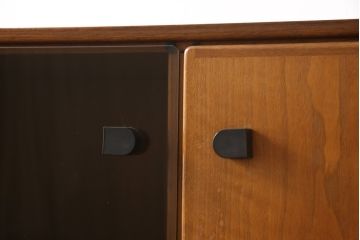 ヴィンテージ家具　ジャパンビンテージ　山品木工　サイドキャビネット(サイドボード、収納棚、本箱、ブックケース)(R-054788)