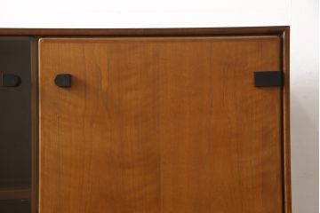 ヴィンテージ家具　ジャパンビンテージ　山品木工　サイドキャビネット(サイドボード、収納棚、本箱、ブックケース)(R-054788)