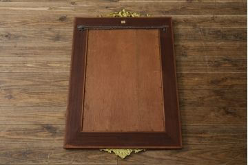 中古　スペイン高級家具　MUARVA S.L.　ヨーロッパの伝統的な意匠を感じられるウォールミラー(壁掛け鏡)(R-054819)