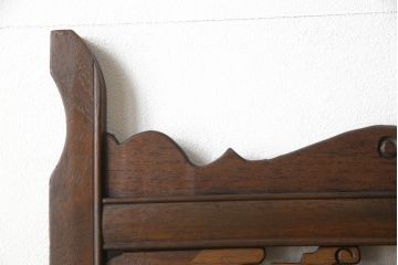 ヴィンテージ家具　和製ビンテージ　高級品　象嵌や彫刻の凝ったつくりが魅力的は四連衝立て(パーテーション、仕切り、つい立て)(R-054822)