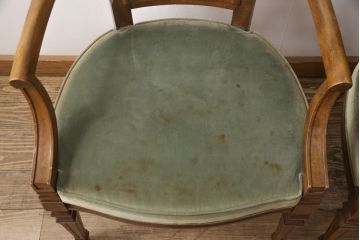 中古　DREXEL HERITAGE(ドレクセルヘリテイジ)　Cameo Classics(キャメオクラシックス)　格調高い雰囲気が魅力のマホガニー製アームチェア2脚セット(2脚定価 約70万円)(椅子、ダイニングチェア)(R-054837)