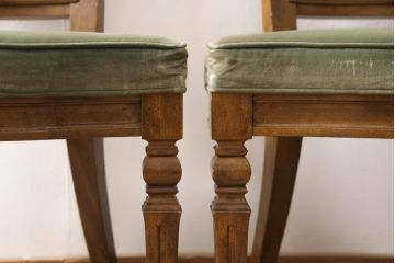 中古　DREXEL HERITAGE(ドレクセルヘリテイジ)　Cameo Classics(キャメオクラシックス)　格調高い雰囲気が魅力のマホガニー製チェア2脚セット(2脚定価 約62万円)(椅子、ダイニングチェア)(R-054838)
