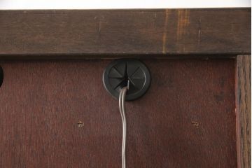 中古　美品　筑後民芸　和洋折衷なデザインが個性的で面白いガラスケース(キャビネット、ショーケース、飾り棚)(R-054842)