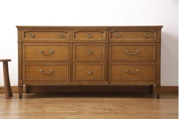 中古　DREXEL HERITAGE(ドレクセルヘリテイジ)　Triune(トライユン)　気品あふれる佇まいが魅力のマホガニー材製サイドボード(定価約70万円)(チェスト、引き出し)(R-054843)