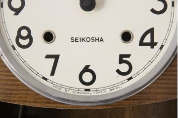 和製ビンテージ　TRADE(S)MARK　精工舎(SEIKOSHA、セイコー)　電池式　どこか懐かしさを感じる掛け時計(柱時計、古時計、ヴィンテージ)(R-054871)