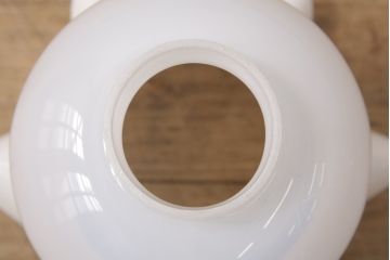 アンティーク照明　昭和中期　レトロな雰囲気を高めてくれるフリルシェードが魅力のペンダントライト(吊り下げ照明、天井照明)(R-054872)