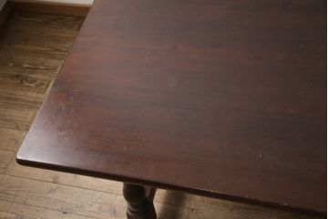 中古　美品　松本民芸家具　LT型食卓　洗練されたモダンな佇まいが魅力のダイニングテーブル(定価約54万円)(6人掛け、食卓)(R-054874)