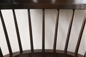 中古　美品　松本民芸家具　#91型　落ち着きのある大人カフェ風インテリアが叶うキャプテンチェア(アームチェア、板座チェア、椅子、ダイニングチェア)(R-054875)