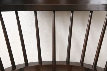 中古　美品　松本民芸家具　#91型　落ち着きのある大人カフェ風インテリアが叶うキャプテンチェア(アームチェア、板座チェア、椅子、ダイニングチェア)(R-054876)