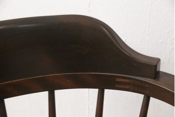 中古　美品　松本民芸家具　#91型　落ち着きのある大人カフェ風インテリアが叶うキャプテンチェア(アームチェア、板座チェア、椅子、ダイニングチェア)(R-054878)