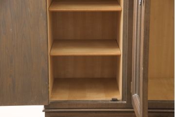 中古　美品　永田良介商店　前面についた鏡が便利なワードローブ(定価約140万円)(洋服タンス、収納棚)(R-054911)