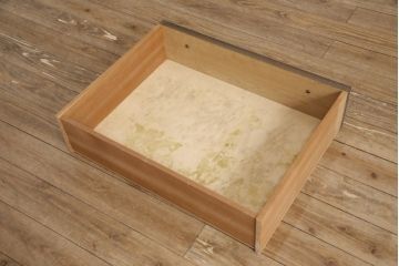 中古　美品　永田良介商店　前面についた鏡が便利なワードローブ(定価約140万円)(洋服タンス、収納棚)(R-054911)