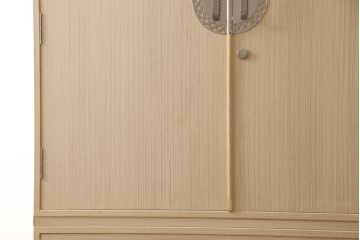 中古　美品　金具が繊細で上品な雰囲気を醸し出す加茂総桐箪笥(並厚、総桐たんす、桐タンス、着物箪笥、衣装タンス)(R-054912)