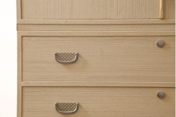 中古　美品　金具が繊細で上品な雰囲気を醸し出す加茂総桐箪笥(並厚、総桐たんす、桐タンス、着物箪笥、衣装タンス)(R-054912)